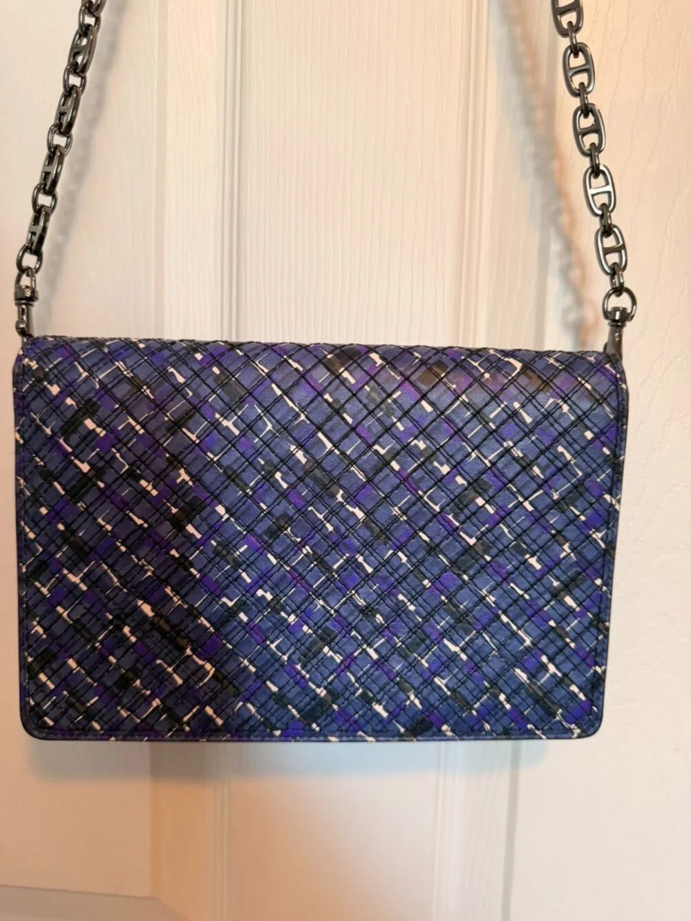 Bottega Veneta Blue & Purple Clutch/ Crossbody